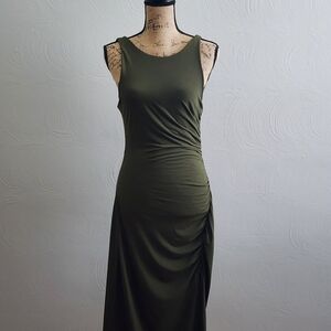 Banana Republic Olive Green Midi Dress